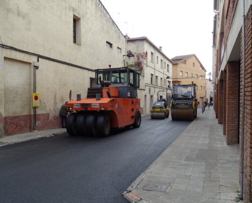 Reasfaltats de carrers a Sant Celoni