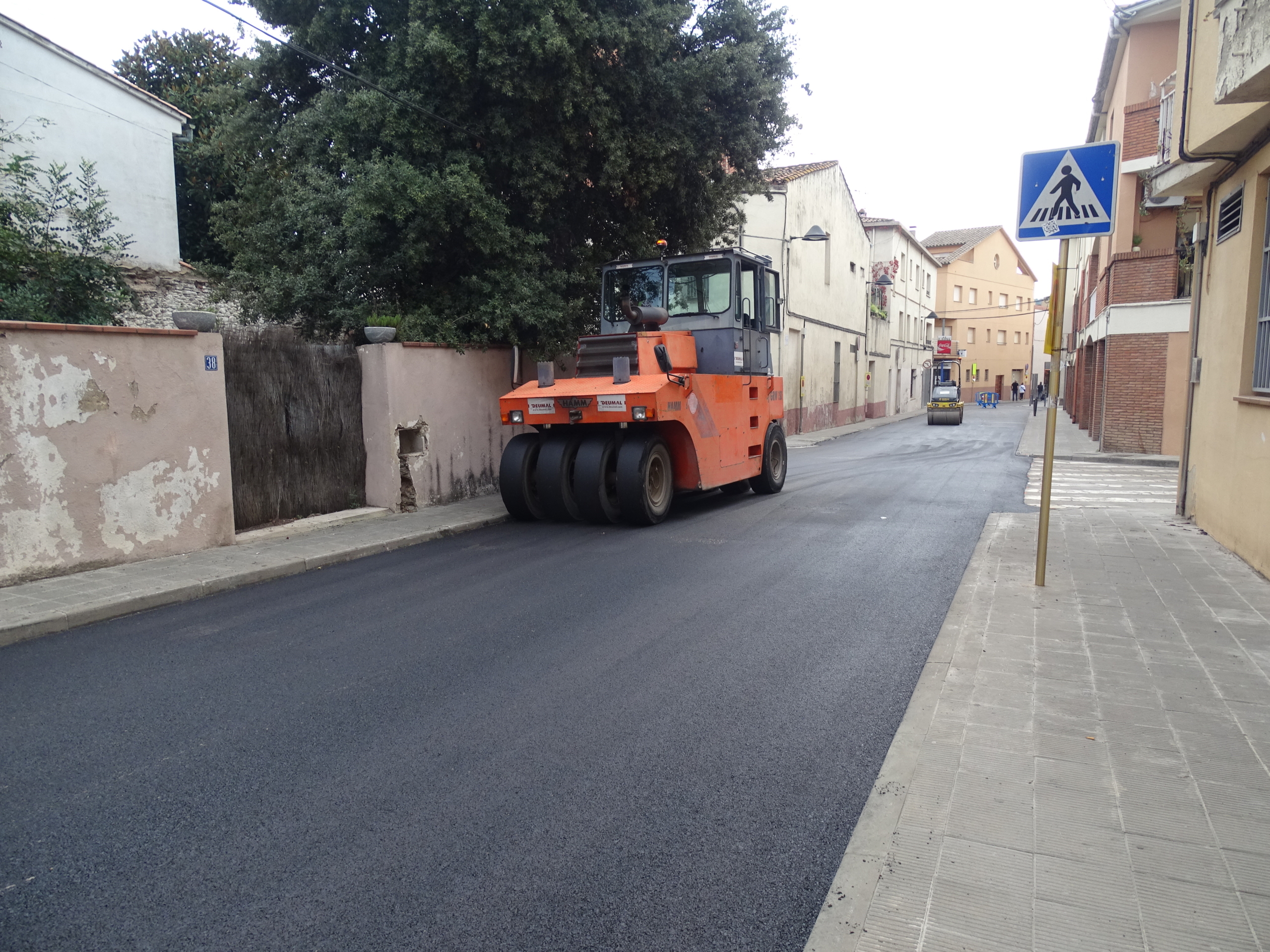 Reasfaltats de carrers a Sant Celoni