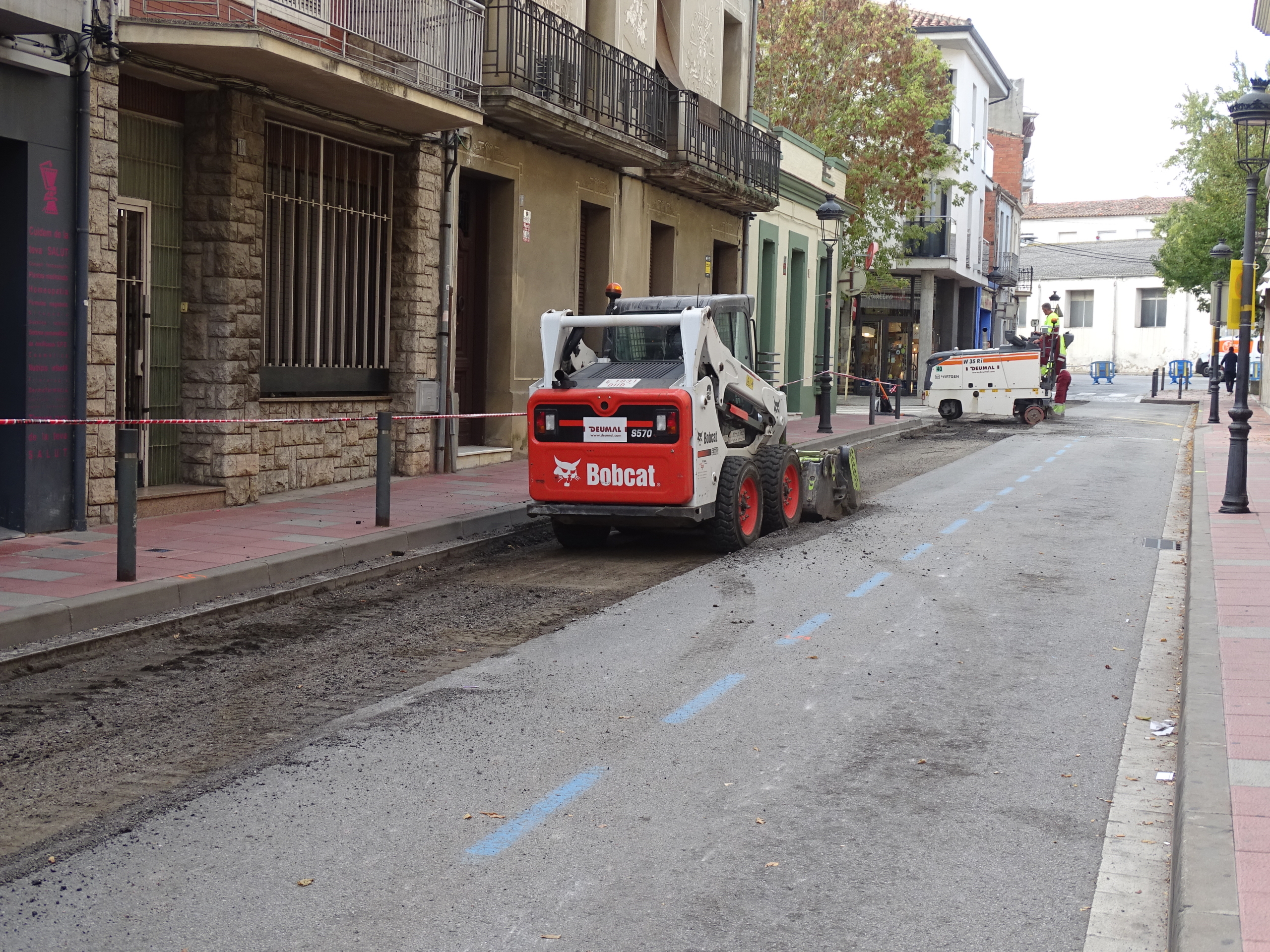 Reasfaltats de carrers a Sant Celoni